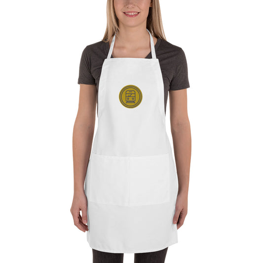 Coinmetro Gold Embroidered Apron