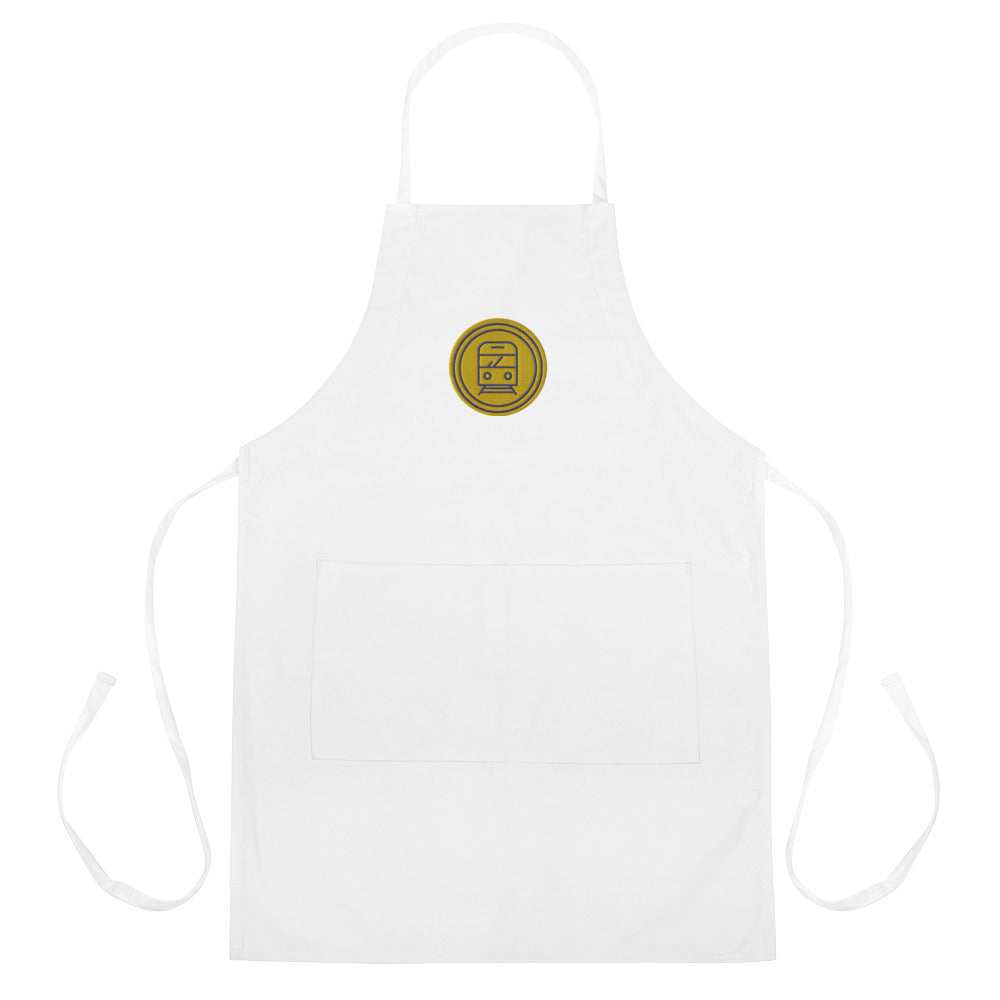 Coinmetro Gold Embroidered Apron